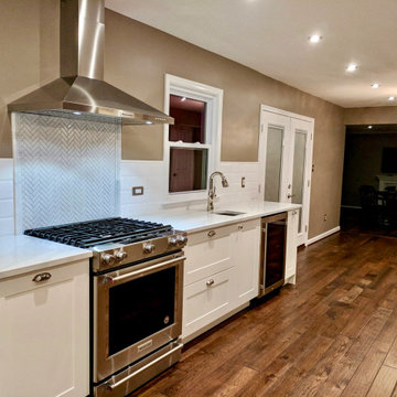 Kitchen remodeling with Ikea cabinets and Calacatta contertops