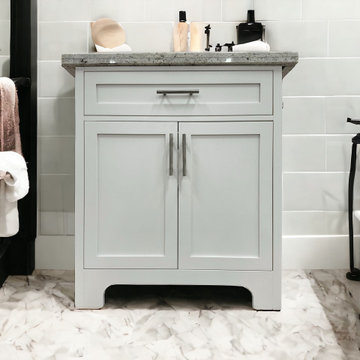 25'' Single Bathroom Vanity with Marble Top