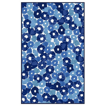Safavieh Martha Stewart Msr3625A Floral Rug, Azurite Blue, 4'0"x6'0"