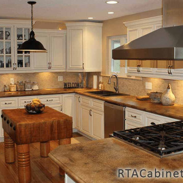 Vanilla Glaze Pre-Assembled Cabinets