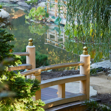 Giboshi Bridge Post Finials at the Ganna Walska Lotusland