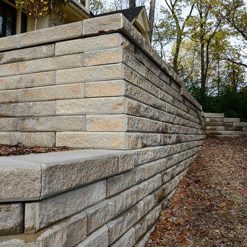 RETAINING WALL REPLACE OLD RAIL ROAD TIES