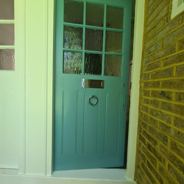"Blue" Front door restoration in Putney SW15