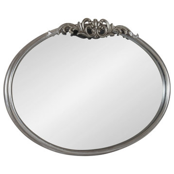 Arendahl Glam Ornate Mirror, Silver, 27x18.75