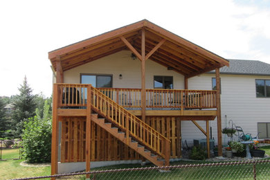Inspiration for a craftsman deck remodel in Other