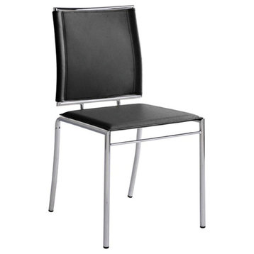 Leone Dining Chairs, Set of 2, Black