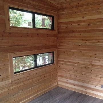 Sauna, bunkie and bar