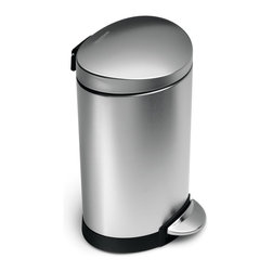 simplehuman - 6 Litre Semi-Round Step Can - Wastebaskets