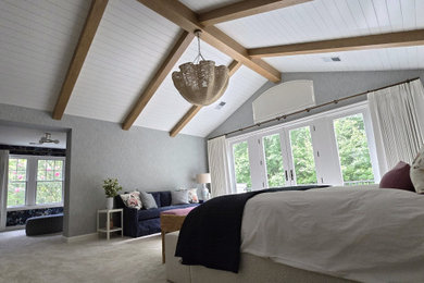 Example of a transitional bedroom design in DC Metro