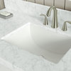 Arcadia Bath Vanity, White, 48", Brushed Nickel Hardware, Single, Freestanding
