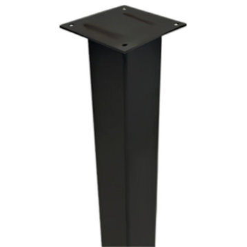Modern Contemporary Retro Design ,optional Mounting Pole for the RetroBox, Black