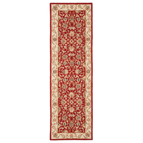 Safavieh Chelsea HK78B 2'6"x6' Burgundy/Ivory Rug