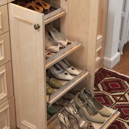 Slide-out Shoe Shelves - Shoe Storage