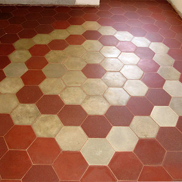 Recupero cementine antiche antiche rovinate dall'acido