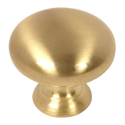 Cosmas - Cosmas 4950BB Brushed Brass Cabinet Knob - Cabinet And Drawer Knobs