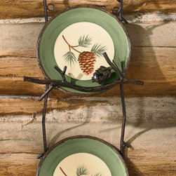 Lodge Style Plate Rack - Plate Stands And Hangers
