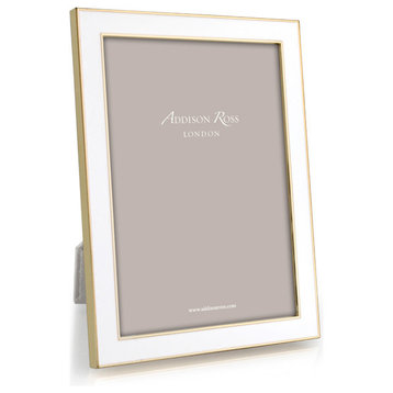 Addison Ross White Gold Plate Enamel Frame, 5x7