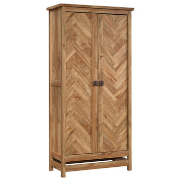 Sauder Cannery Bridge Engineered Wood Storage Cabinet in Sindoori Mango/Natural