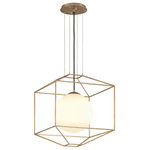 Troy Lighting - Troy Lighting Silhouette One Light Pendant F5214 - One Light Pendant from Silhouette collection in Gold Leaf finish. Number of Bulbs 1. Max Wattage 100.00 . No bulbs included. No UL Availability at this time.
