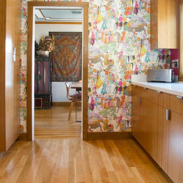Warm Toned & Trendy West Los Angeles Kitchen
