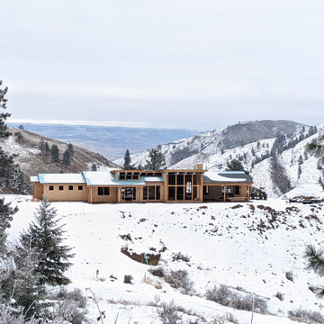 In progress framing of Number 2 Canyon Residence