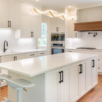 Bright & Airy Kitchen with Oversized Island