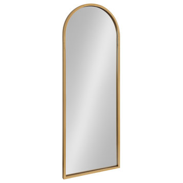 Valenti Tall Framed Arch Mirror, Gold