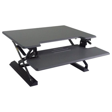 Height Adjustable Standing Desk, Gray, Gray