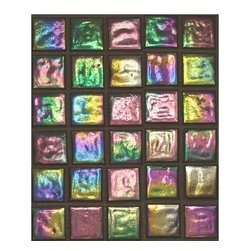 ArtisticHomeowner.com - High Gloss Iridescent Tile Wallpaper - Wallpaper