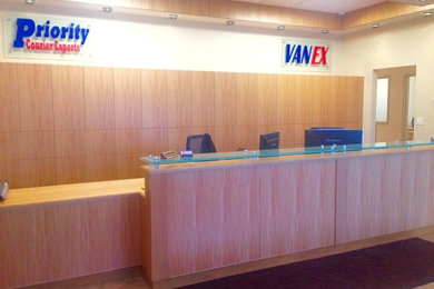 Modern Reception Space for our Neighbor, Priority Courier Experts!