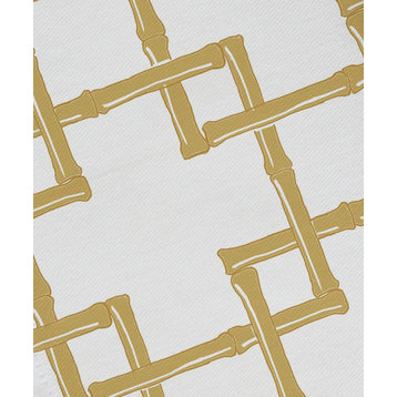 Bamboo 2, Geometric Print Napkin, Gold, Set of 4