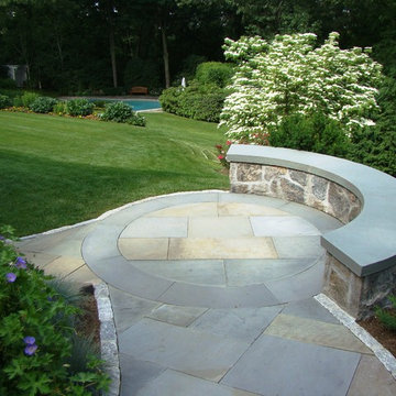 A Circular Bluestone Landing