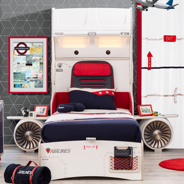First Class Airplane Kids Bedroom
