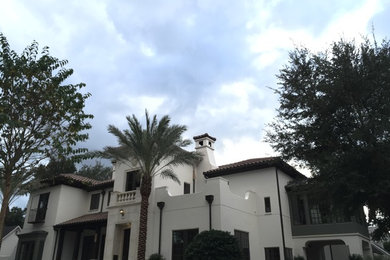 Tuscan exterior home photo in Orlando