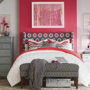 HGTV Dublin Custom Upholstered Kid Bed by Bassett