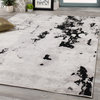 Meridian Gray Pebbles Distressed Rug, 5'3" x 7'7"