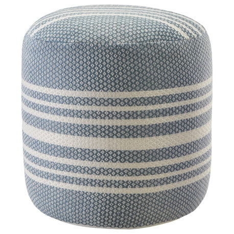 Simple Stripe Indoor Outdoor Pouf