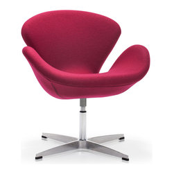 Pori Modern Accent Chairs - Carnelian red - Armchairs And Accent Chairs