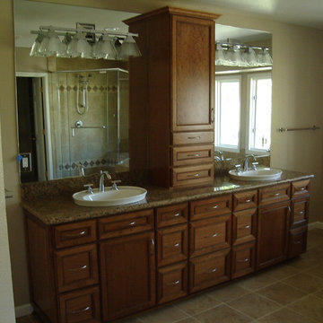 Double Vanity with Additional Storage