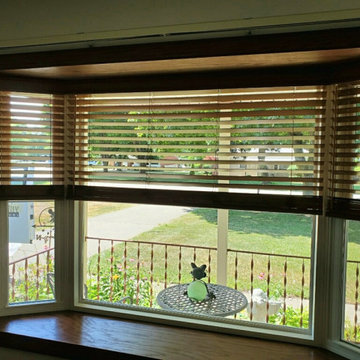 Bay Window Wood Blinds