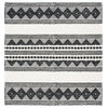 Safavieh Couture Natura Collection NAT102 Rug, Black/Ivory, 4'x4' Square