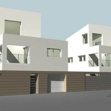 Render de proyecto. Vista de la fachada principal