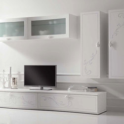 Italian Wall Unit Prestige Liberty 103 by Spar - $6,099.00 - Entertainment Centers And Tv Stands