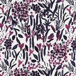 Sorana Violet - Roman blind, curtain and cushion fabric - Roman Shades