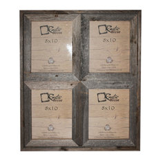 Carolina Reclaimed Rustic Barn Wood Collage Photo Frame, 8"x10"