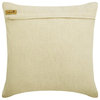 Beige Decorative Pillow 20"x20" Linen Decorative Pillows, Giraffe Talk