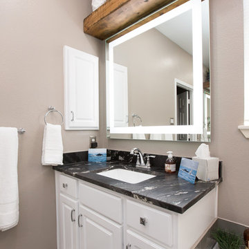 Master Bathroom | Expand Shower | New Tile Floors and Leather Granite Countertop
