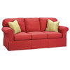 Sofa w Upholstered Seat (Fabric: Ebony)