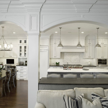 Chatham Gray and White Transitional Kitchen