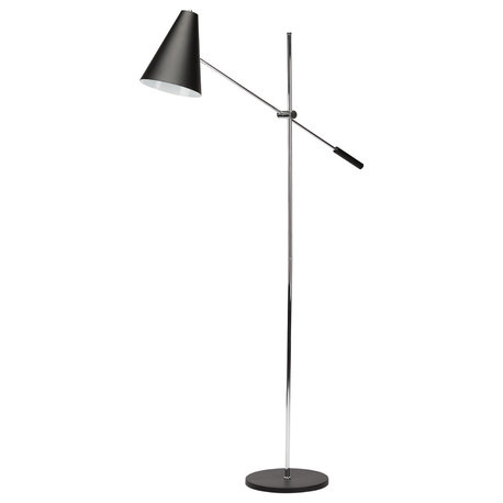 Tivat 1-Light Floor Light, Matte Black